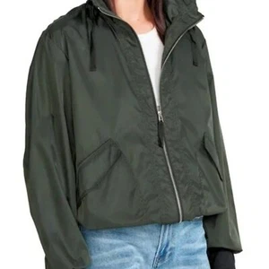 Rompevientos con capucha BB Dakota de Steve Madden para mujer grande verde oliva - Imagen 1 de 3