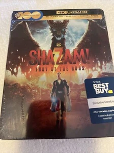 SHAZAM! Fury Of The Gods (U.S. STEELBOOK 4K Ultra HD +Blu-ray +Digital, 2023) - Picture 1 of 13