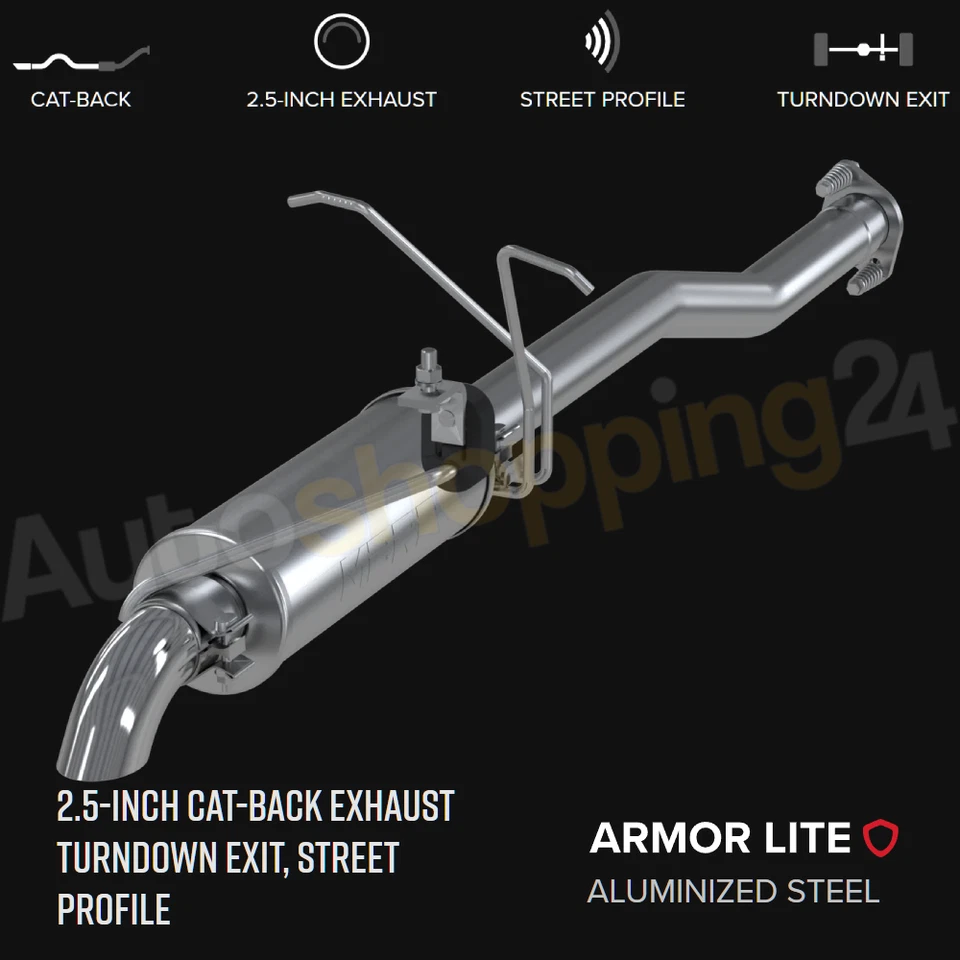 MBRP S5224AL 2.5" Cat-Back Exhaust System for 1998-2011 Ford Ranger 3.0L/4.0L V6 Foto 1 de 2