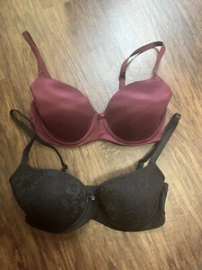 Victoria Secret Lined Demi Bras 34DD - Picture 1 of 4