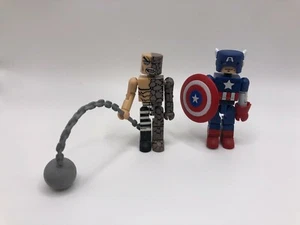 2003 MARVEL UNIVERSE MINIMATES 2 PACK ABSORBING MAN AND CAPTAIN AMERICA - Picture 1 of 3
