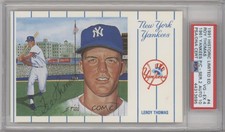 1991 1961 New York Yankees Postcards Series 2 Lee Thomas #4 Auto