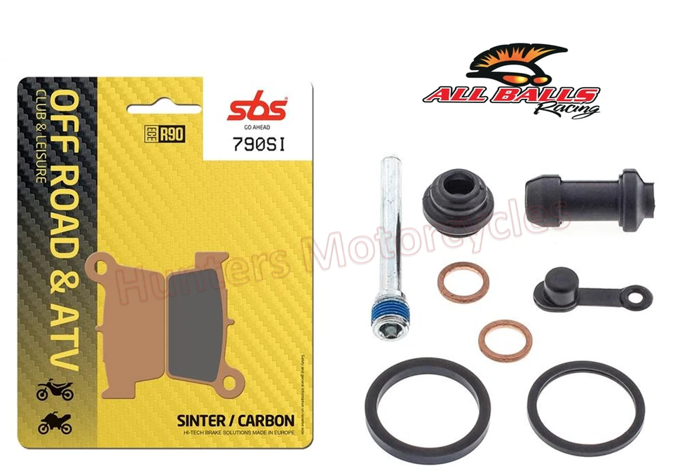 Kit de reconstrucción de pastillas de freno traseras y sellos de pinza de freno Kawasaki KX250F SBS Foto 1 de 1