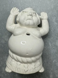 vintage BENIHANA OF TOKYO Sumo Wrestler White Ceramic Tiki Mug Made In Japan - Picture 1 of 11
