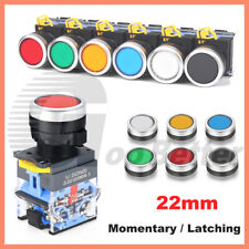 LA38 Ø22mm Push Button Switches On Off Momentary Latching Pushbutton NO / NC