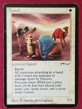 Magic The Gathering ARABIAN NIGHTS CAMEL single white card MTG