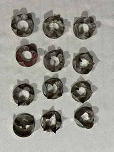 VTG Lot 12 Metal Cookie Clay Craft Cutters Heart Club Spade Diamond Turkey Moon - Picture 1 of 8