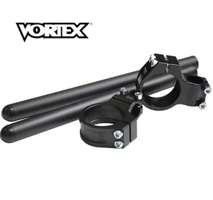 Vortex 43mm Clip Ons 7 Deg Black R6S GSXR 750 1100 R6 - Picture 1 of 3