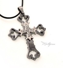 Titanium Steel Cross pendant necklace - TC1B
