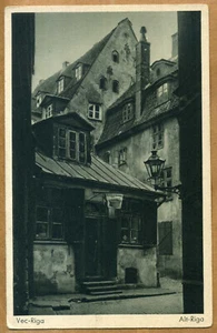 Lettland 30er Jahre Riga.   Vec-Riga Postkarte - Bild 1 von 2