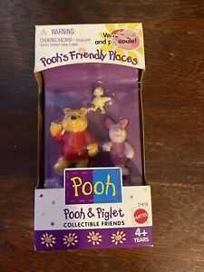 NEW POOH'S FRIENDLY PLACES POOH & PIGLET COLLECTIBLE FRIENDS MADE IN 1998