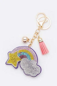 Crystal Rainbow Cloud Key Chain - Picture 1 of 2