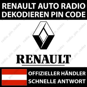 RENAULT RADIO DEKODIEREN PIN CODE ARKANA AUSTRAL KOLEOS MASTER SCENIC TRAFIC - Bild 1 von 6