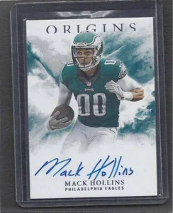 MACK HOLLINS 2017 PANINI ORIGINS EAGLES ON CARD ROOKIE AUTO RC - Picture 1 of 1