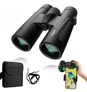 12x42 Fernglas mit Tragetasche | Wasserdicht Handyadapter Wandern Vogelbeobachtu - Photo 1/15