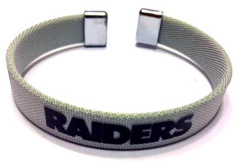 NFL Oakland Raiders Wrist Band Bracelet Official Licensed Cover