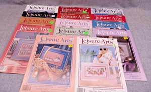Leisure Arts the Magazine Cross Stitch 1988 1989 1990 1991 Vintage Lot of 14 - Picture 1 of 15
