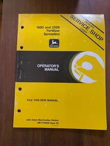 John Deere 100D & 250S Fertilizer Spreaders Operator's Manual - Picture 1 of 2