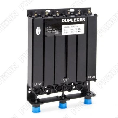 30W UHF Duplexer 6 Cavity N Female Connector Two Way Radio 400-470MHz Repeater - Image 1 of 4