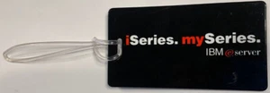 IBM ""iSeries. "My Series"" Gepäck Buch-Tasche/Rucksack NAZ Etikett Kunststoff 2,25""x4" - Bild 1 von 5