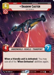 Star Wars Unlimited Shadow Caster 431 Hyperspace Legendary Jump to Lightspeed - Picture 1 of 1