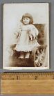 Vintage Cdv Photograph Girl With Fluffy Cat & Dog Toys, Wood Legs, Russian