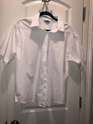 Мужская рабочая рубашка Edwards Oxford с большим коротким рукавом легкий уход униформа 1027 - Изображение 1 из 4