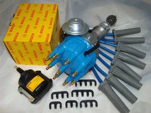 KIT COMPLETO DE DISTRIBUIDOR FORD 302 351 460 CLEVELAND bobina y cables incluidos - Imagen 1 de 6