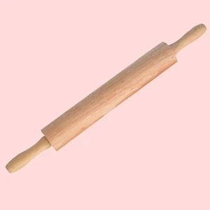 Rullo Rolling Pin Cilindro Biscotti di Precisione Cottura Legno - Foto 1 di 12