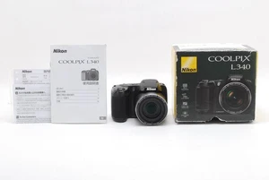 Works !【 MINT in Box 】 Nikon Coolpix L340 Black Digital Camera 20.2MP from JAPAN - Picture 1 of 10