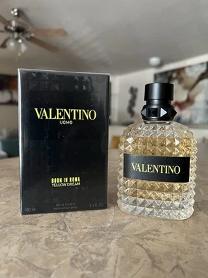 Valentino Born In Roma Yellow Dream Eau de Toilette 3,4 fl oz 100 ml Caja Sellada Foto 1 de 3