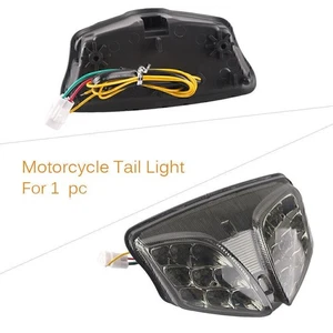 LED Tail Light Brake Turn Signals fit Suzuki GSXR600 GSXR750 2008 - 2012 black - Picture 1 of 5