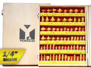 Juego de bits de enrutador de 70 bits - vástago de 1/4" - Yonico 17702q - Imagen 1 de 1