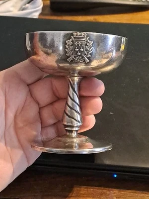 Coupe Trophee Ancien Argent Silver Poinçon Minerve 19ème Armoirie Art Nouveau  - Photo 1/4
