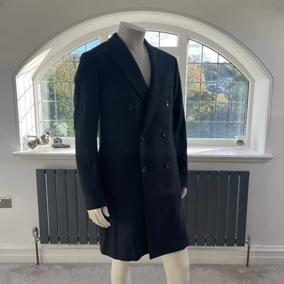Paul Smith PS Double Breasted  Wool Over Coat Jacket Size Large RRP £445 BNWT - Image 1 of 4