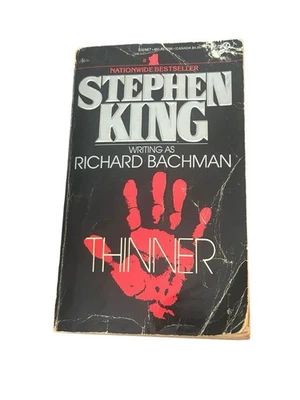 Vintage Stephen King Richard Bachman Paperback Thinner 1985 1st Signet Printing Foto 1 de 4