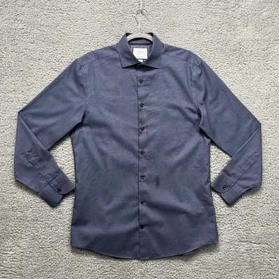 Camisa Charles Tyrwhitt Para Hombres 16 34 Azul Extra Ajustado Algodón Sin Hierro Foto 1 de 4