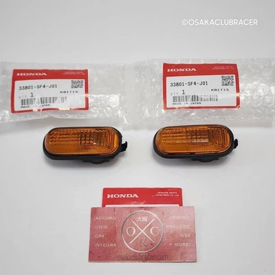 Genuine OEM GA1 GA2 Honda City Amber Side Marker Turn Signal Lights Set Of 2 JDM - Image 1 of 4