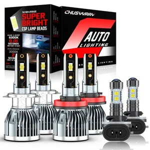 For Hyundai Genesis 2009-2014 6000K LED Headlight High&Low + Fog Bulbs Combo Kit - Bild 1 von 15