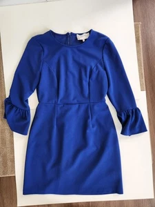 Charles Henry women's blue knee length sheath dress 3/4 sleeve size medium - Picture 1 of 9