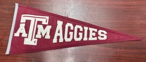 Texas A&M Aggies  Embroidered Pennant Full Size 30'' - Picture 1 of 3