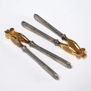 Par de galletas cascanueces de langosta cangrejo mariscos alemán de latón iris manzana - Imagen 1 de 6