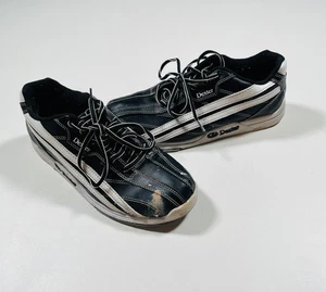 Dexter Jack Bowling Shoes Lace-Up Mens 8M Black White Slide-Rite Universal B2251 - Picture 1 of 8