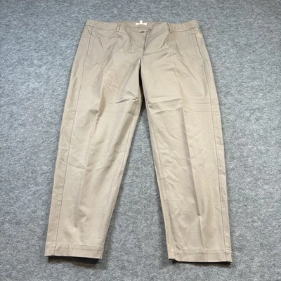 Eileen Fisher Pants Womens XL Tan High Rise Straight Leg Chino - Image 1 of 4