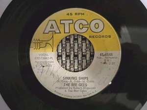 ATCO Record 45-6548 (1968) Bee Gees Sinking Ships / Words ~ GOOD ~ FREE SHIPPING - Bild 1 von 6