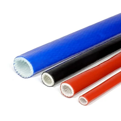 Silicone / Fibreglass Fire Sleeving Protective Heat Shield Sleeve Red 4mm-100mm - Image 1 of 4