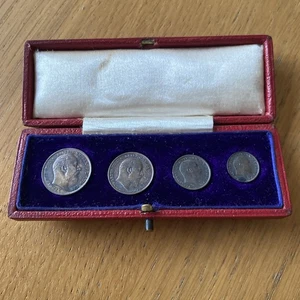 1907 Maundy Money Set Edward VII Silver Coins in Original Dated Box (26315) - Picture 1 of 6