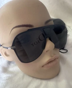 AUTÉNTICAS Gafas de sol Christian Dior Hombre Aviador Redondas 0224s Negras Semi Sin montura - Imagen 1 de 12