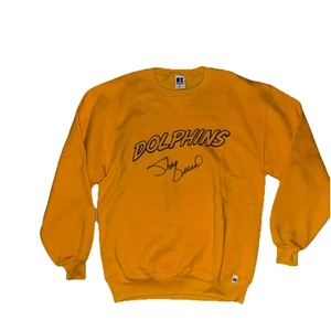 SCREEN USED WORN Dolphins Blue Chips Shaq Nolte Large sweater signed by Shaq - Picture 1 of 6