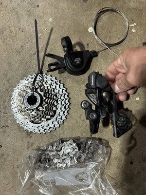 Shimano XT And SLX Set Cassette, Derailur, Shifter, Chain 10 Speed - Image 1 of 4